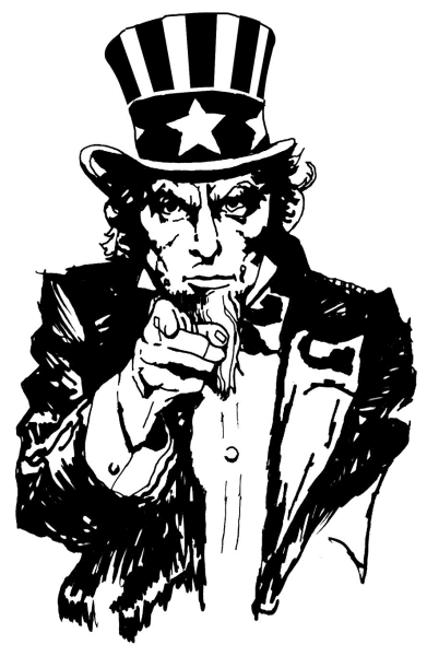 391x600 Uncle Sam Pointing Clipart, Vector Clip Art Online, Royalty Free