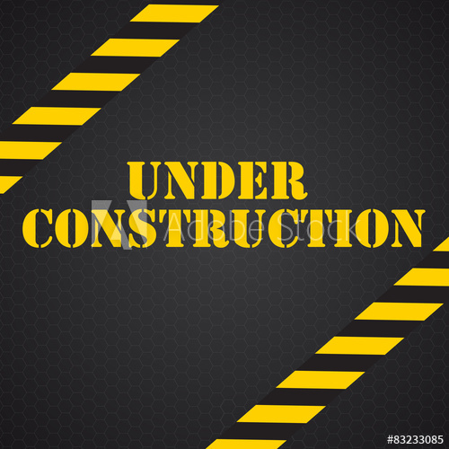 500x500 Under Construction. Vector Illustration