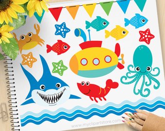 340x270 Under The Sea Vector Etsy