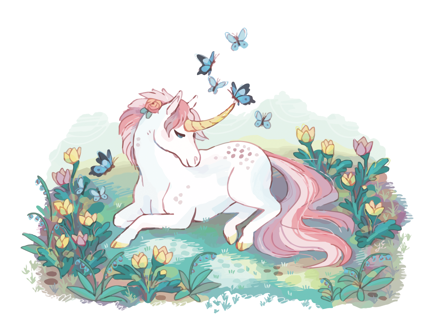 1500x1140 Unicorn Illustration