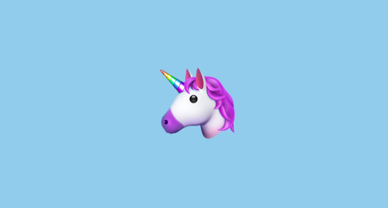 560x300 Unicorn Face Emoji