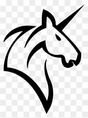 300x402 Unicorn Head Horse With A Horn Vector