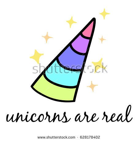 450x460 Unicorns Are Real, Colorful Unicorn Horn With Sparkle Glitters And