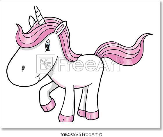 560x470 Free Art Print Of Cute Unicorn Vector Freeart Fa8493675
