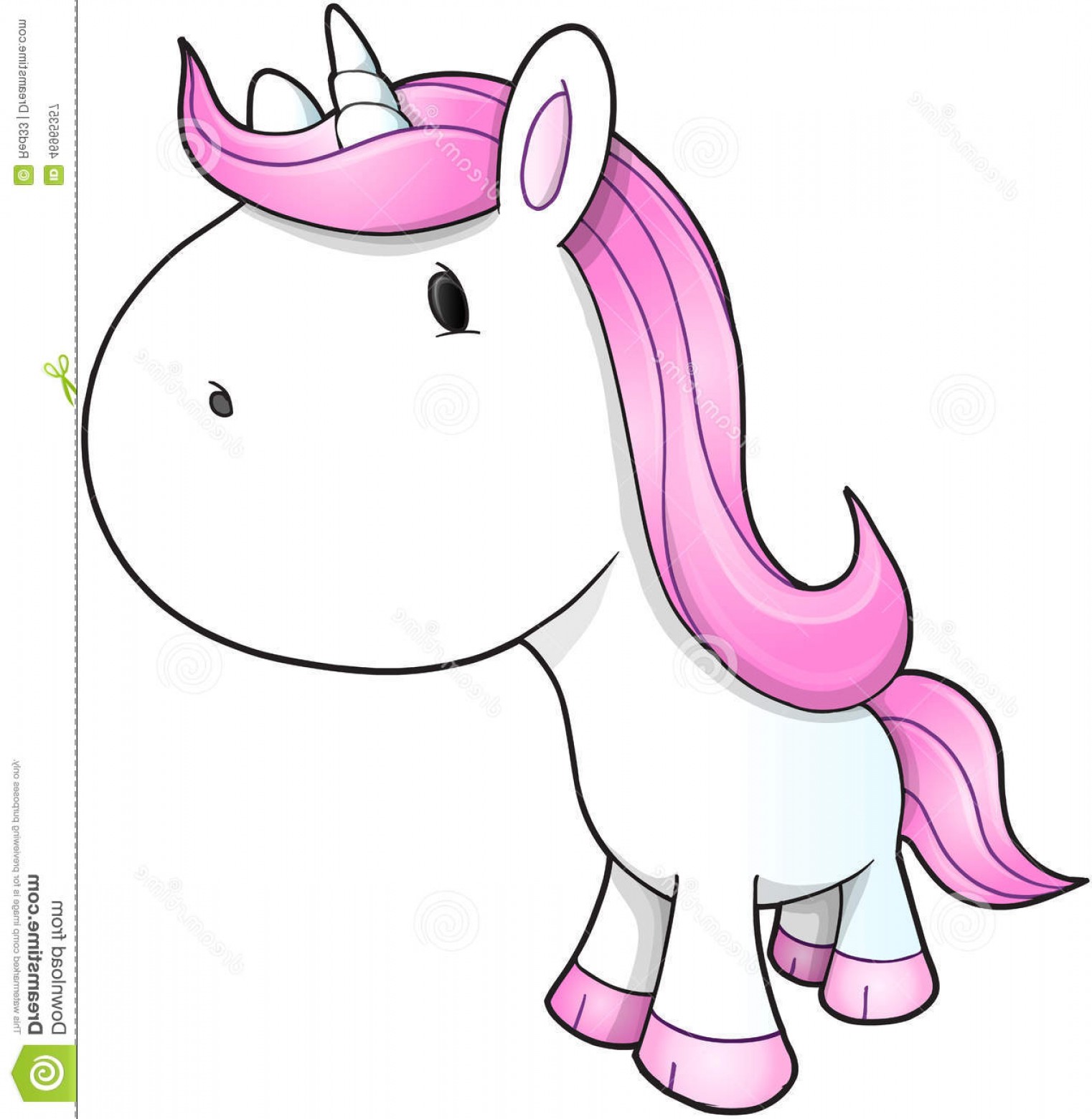 1522x1560 Stock Illustration Cute Unicorn Vector Illustration Art Image