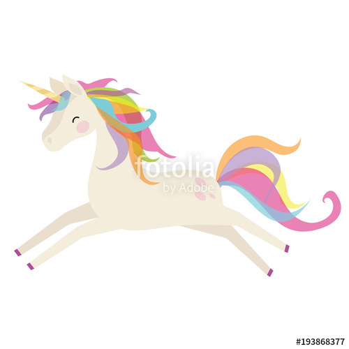 500x500 Cute Unicorn Vector Cartoon Illustration Stock Image And Royalty