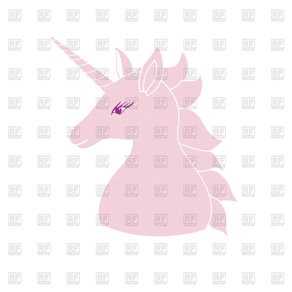 1200x1200 Cute Pink Unicorn Vector Image Vector Artwork Of Icons And