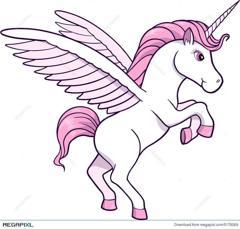 800x762 Unicorn Vector Illustration Illustration 5178269