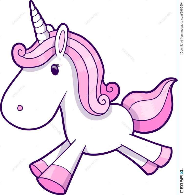 757x800 Pink Unicorn Vector Illustration 9965504