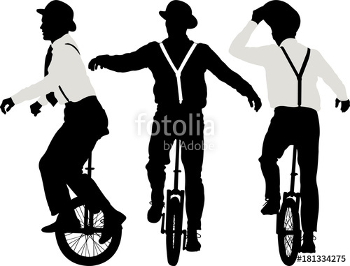 500x381 Man Riding A Unicycle