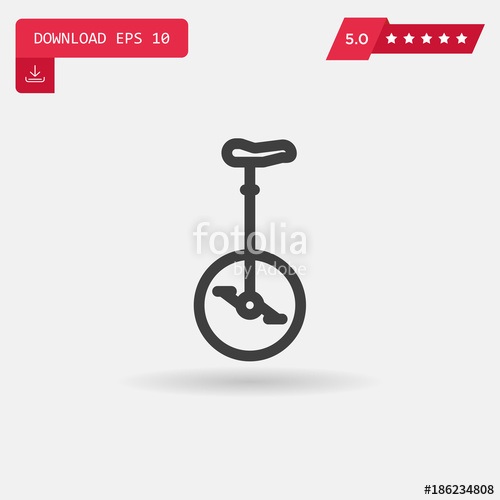 500x500 Unicycle Vector Icon. Stock Image And Royalty Free Vector Files