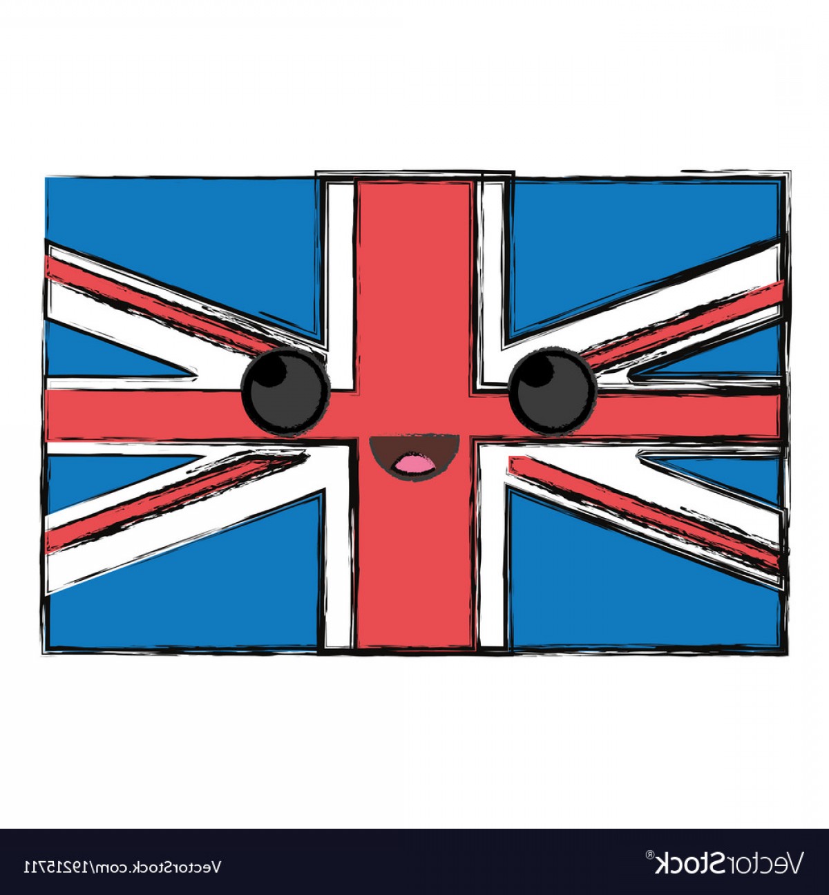 1200x1296 Kawaii Union Jack Flag Vector Lazttweet
