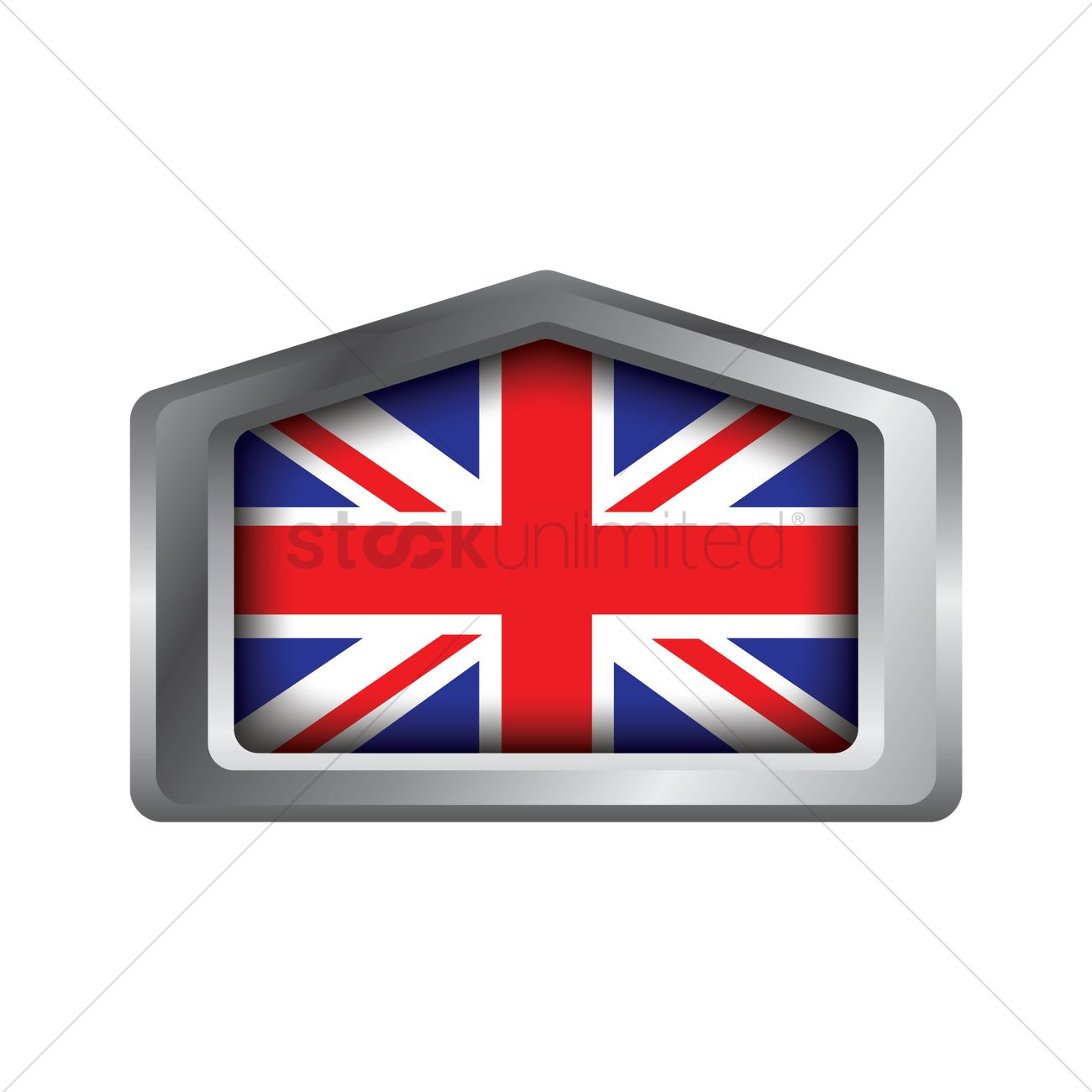 1300x1300 United Kingdom Flag Vector Image