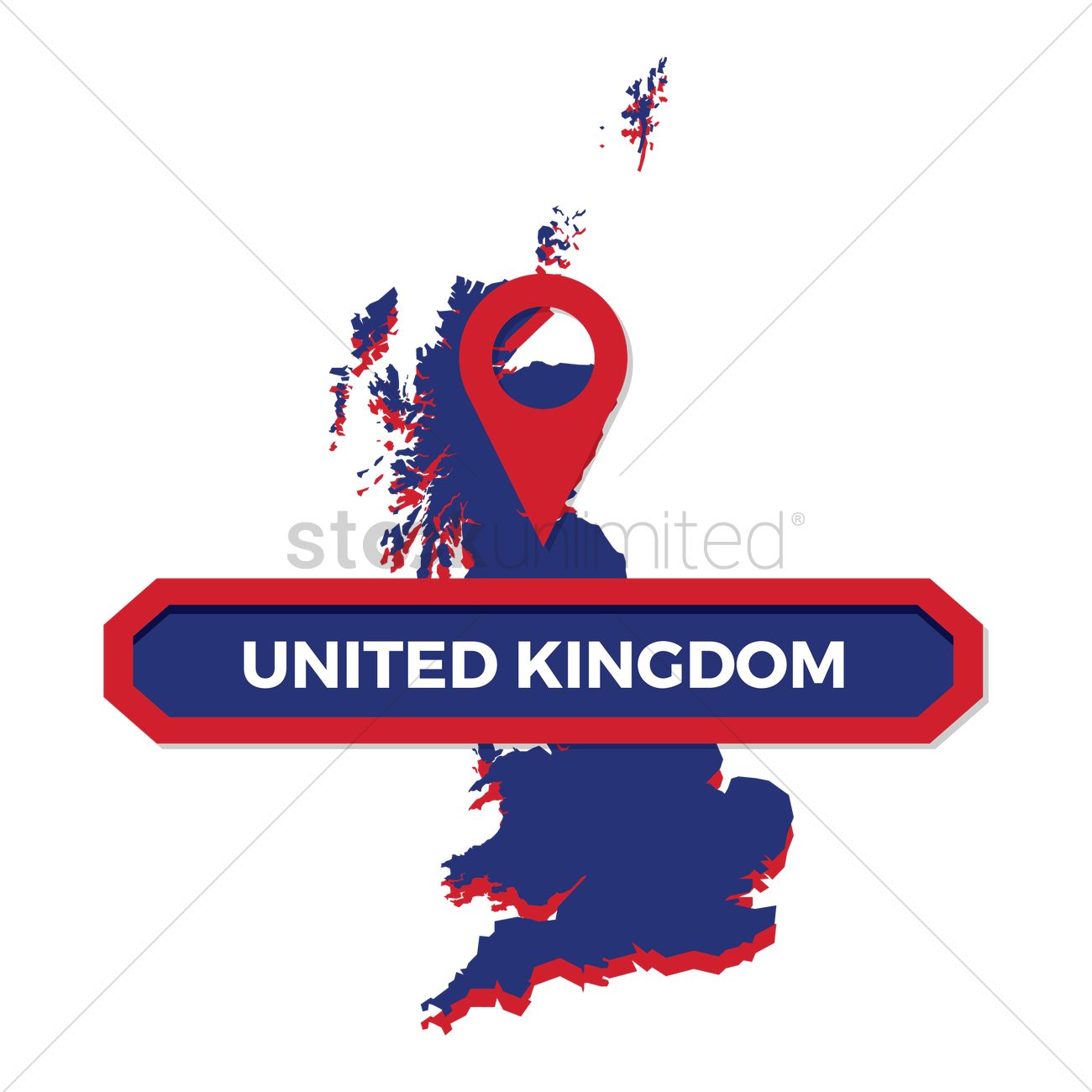 1300x1300 United Kingdom Vector Image
