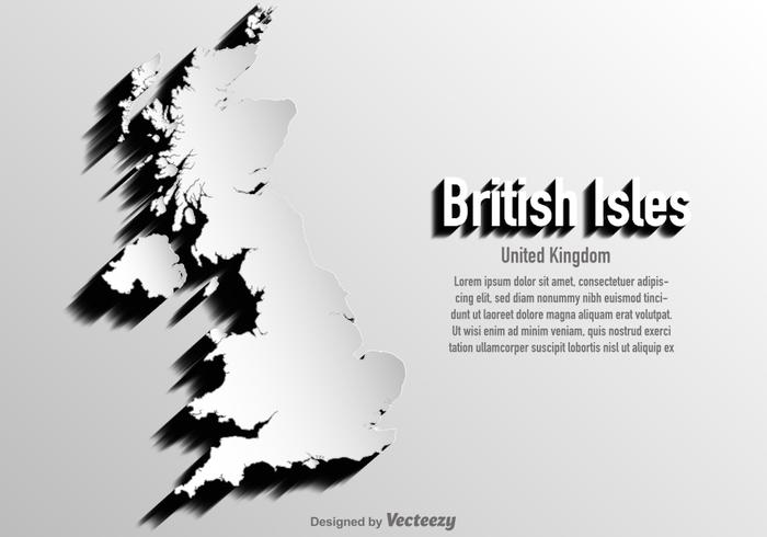 700x490 Vector United Kingdomritish Isles Map