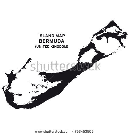 450x470 Island Map Bermuda United Kingdom Vector Stock Vector 753453505