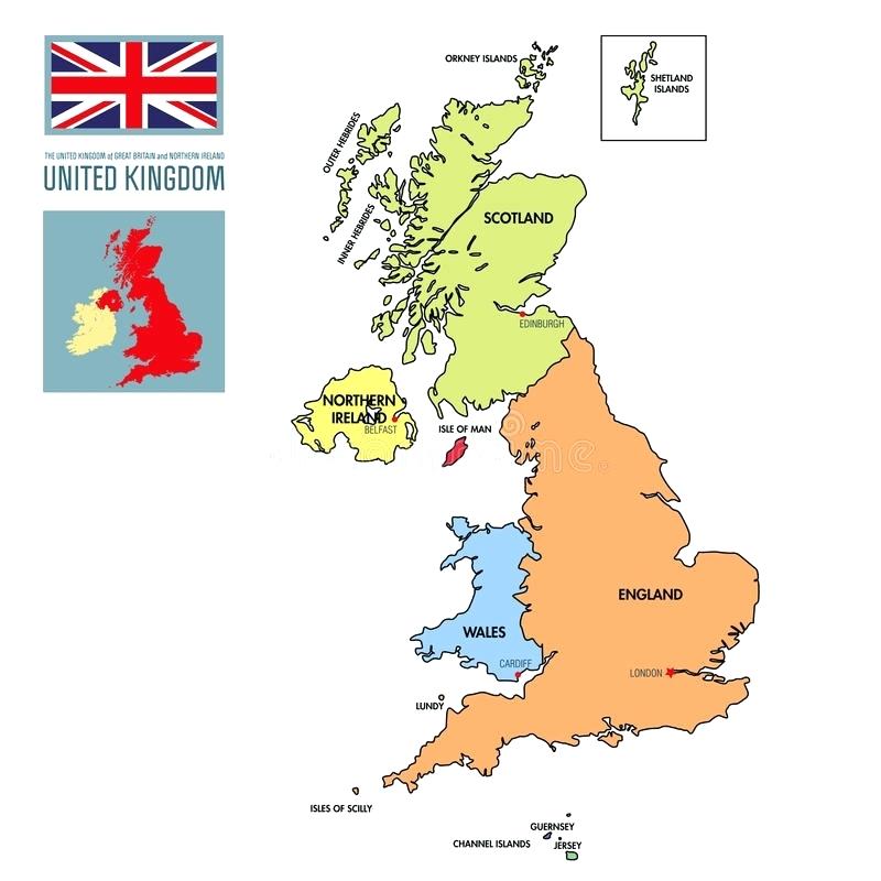 800x800 Download Political Map Of United Kingdom With Regions And Their