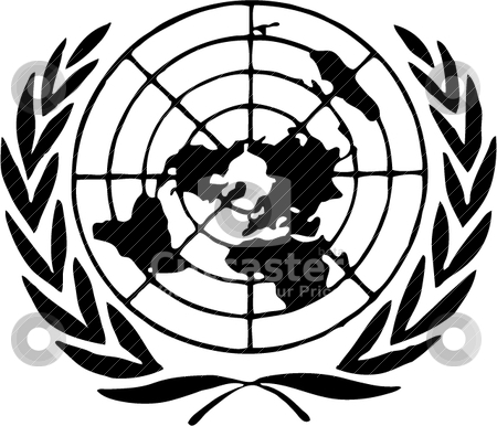 450x386 United Nations Logo Stock Vector