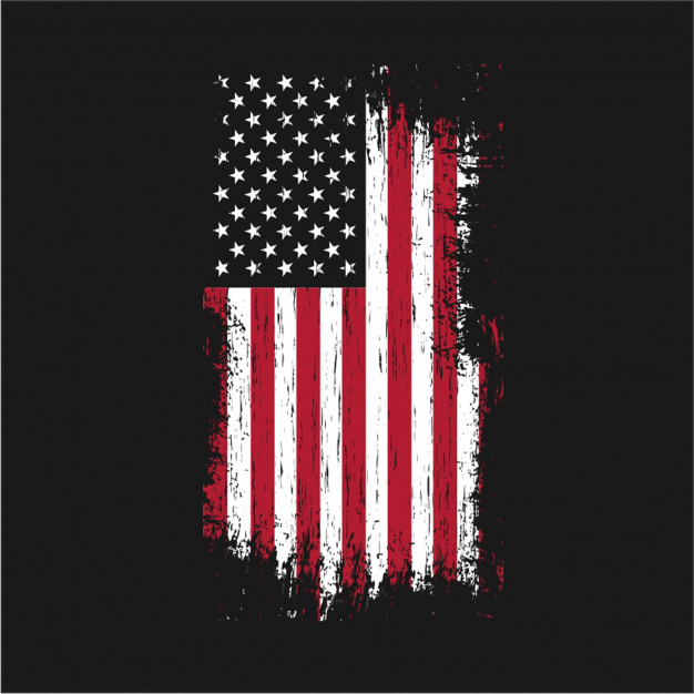 626x626 Grunge Usa Flag Vector Vector Premium Download