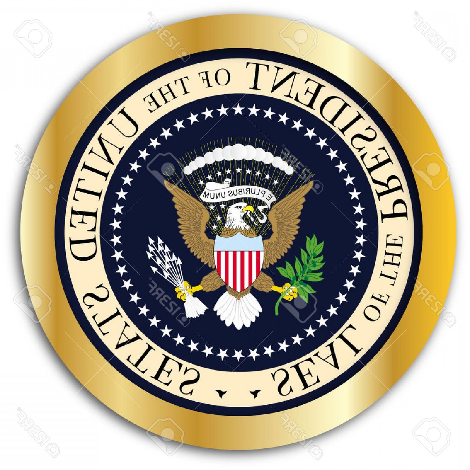 1560x1560 Photostock Vector A Depiction Of The Seal Of The President Of The