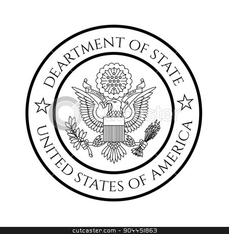 450x460 Us Department Of State Seal Stock Vector