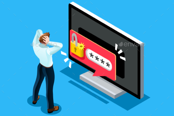 590x392 Unlock Password Symbol Vector By Aurielaki Graphicriver