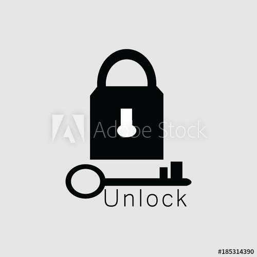 500x500 Unlock Vector Template Design