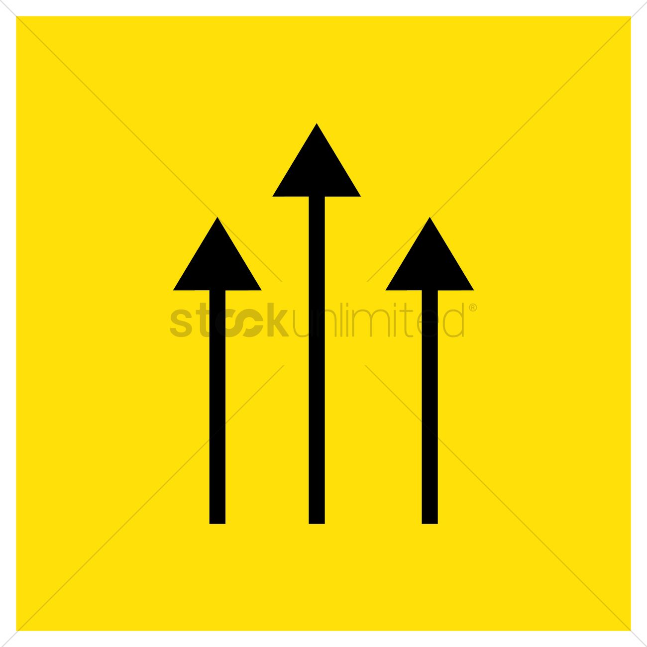 1300x1300 Up Arrow Vector Image