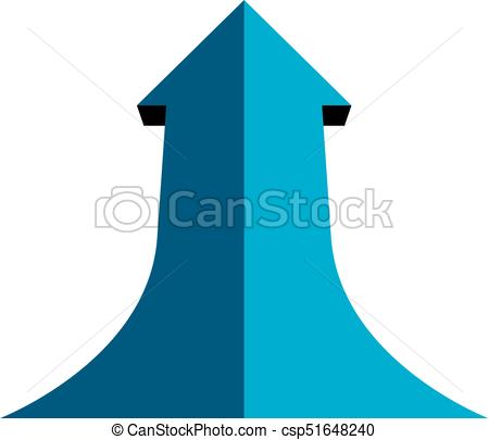 450x405 Vector Boost Up Arrow, Graphic Design Element. Business