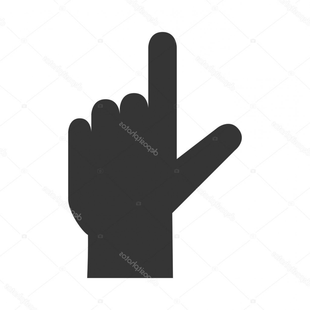 1228x1228 Stock Illustration Hand Pointing Up Icon Vector Geekchicpro