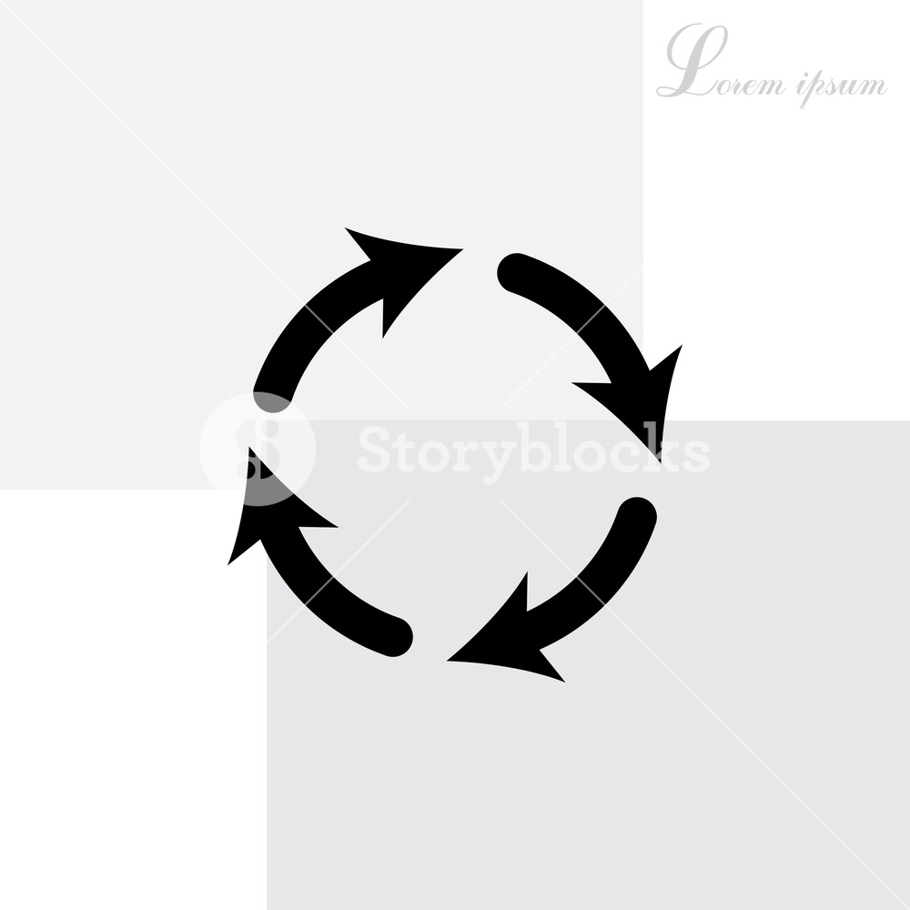 1000x1000 Vector Update Icon Royalty Free Stock Image