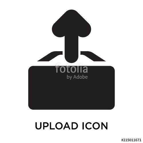 500x500 Upload Icon Vector Sign And Symbol Isolated On White Background