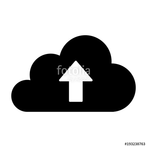 500x500 Cloud, Backup Data, Upload Icon Vector Stock Image And Royalty
