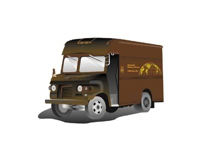 400x321 Ups Truck Clipart Heart X Coloring