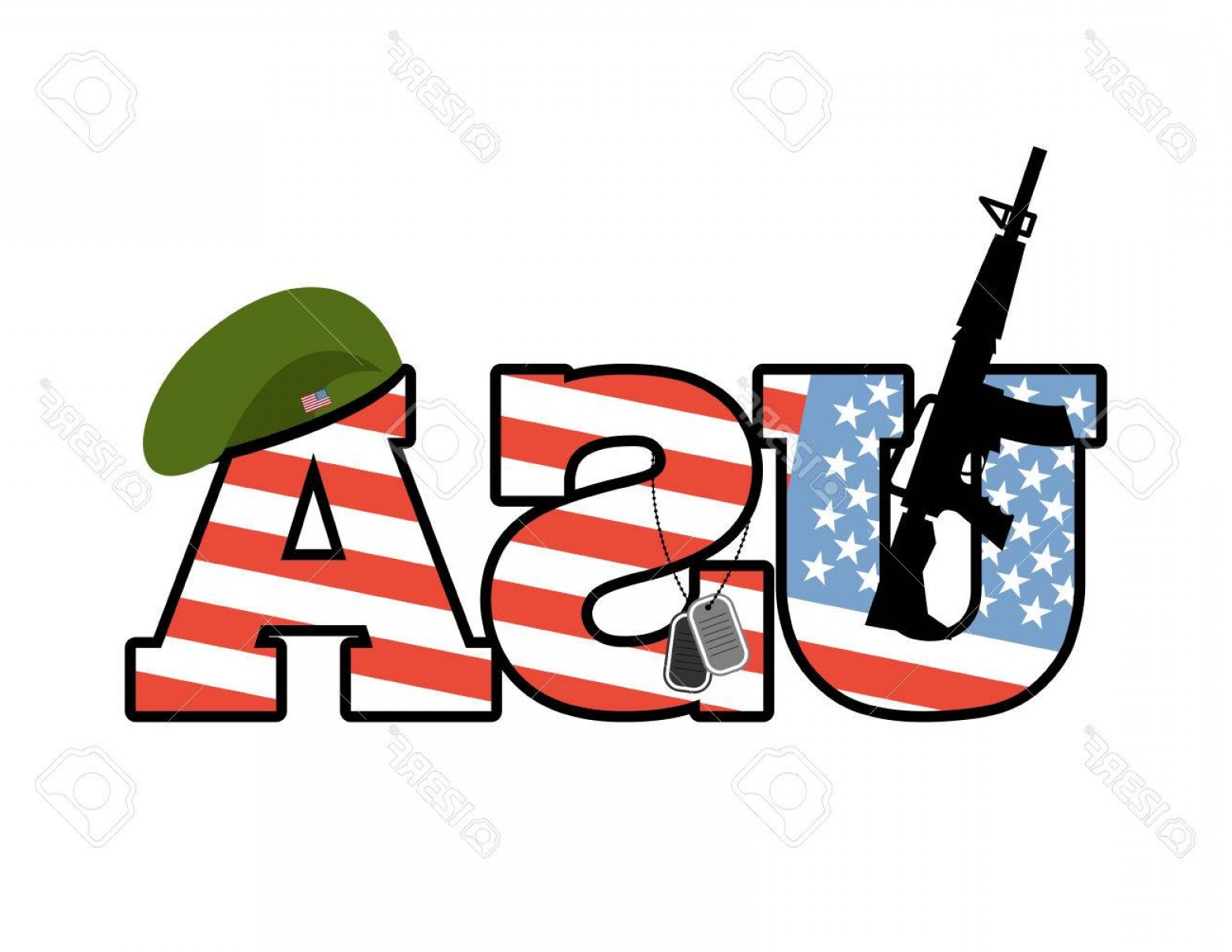 1560x1206 Photostock Vector Us Army Emblem Flag Of United States Military