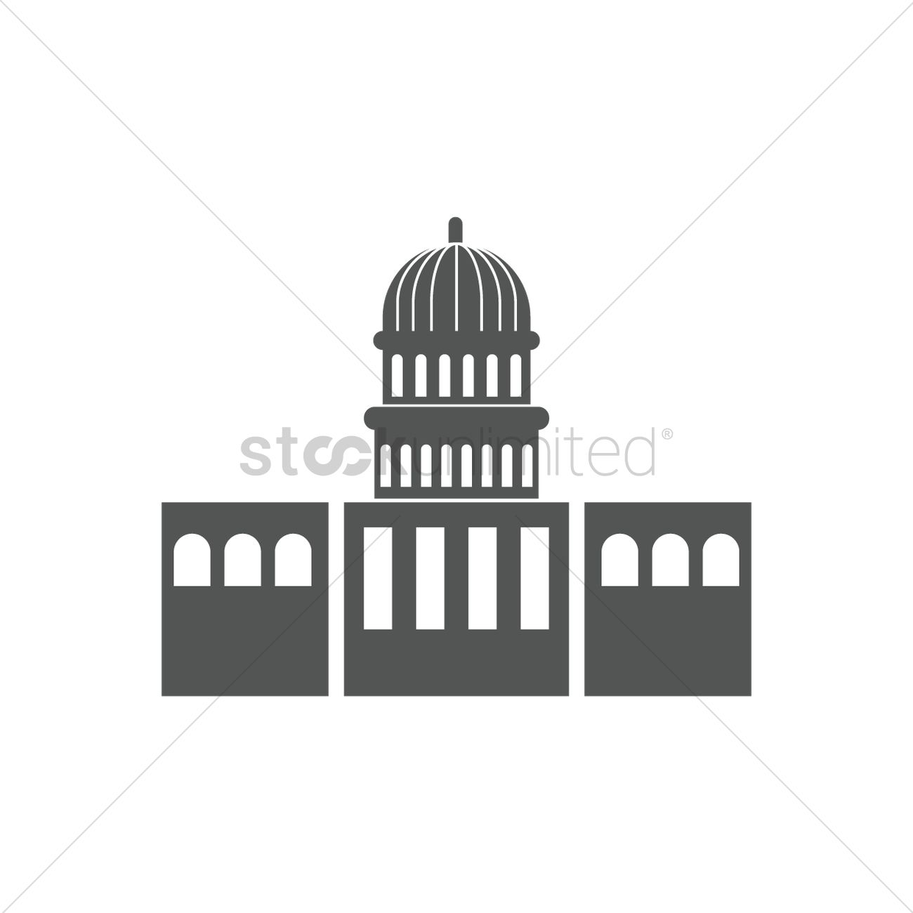 1300x1300 Us Capitol Building Vector Image