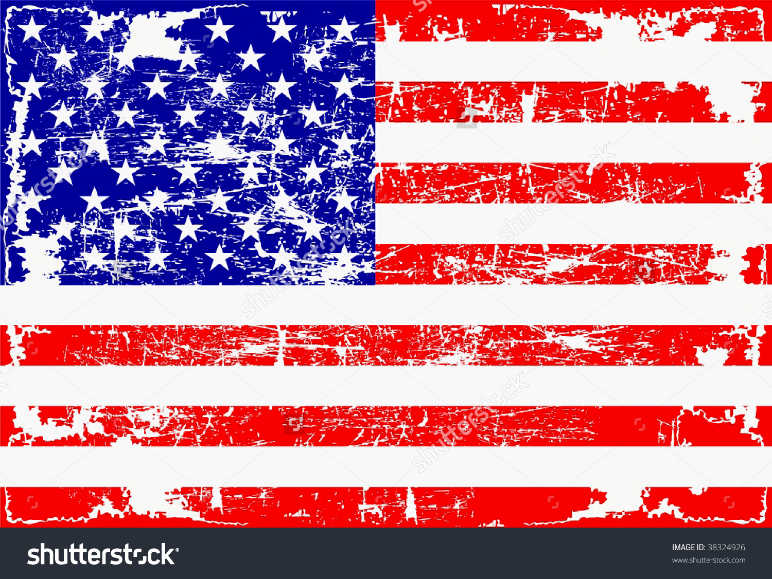 1500x1126 United States Distressed Flag Graphic Black And White Stock