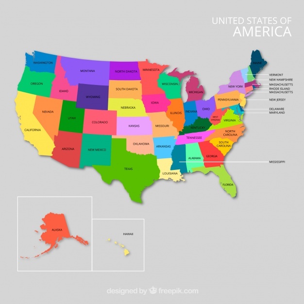 Us Map Vector at GetDrawings | Free download