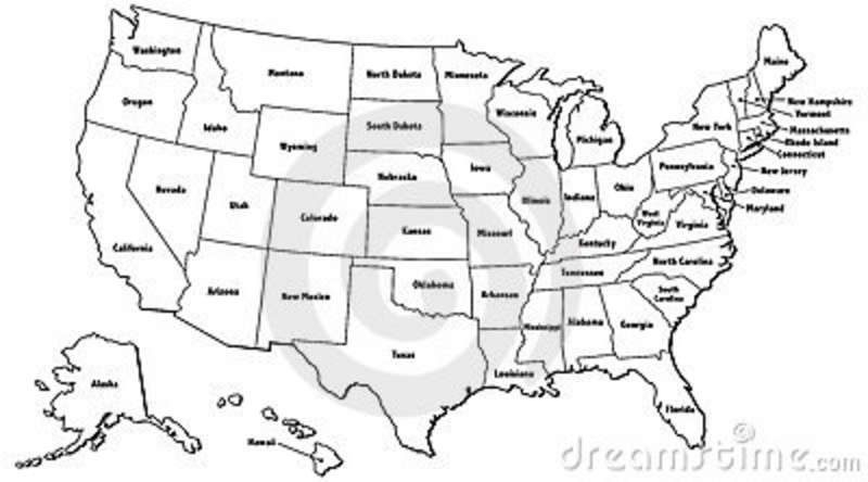 800x444 Blank Us Map Vector Usa Outline Map United States Photo Download