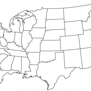 300x300 Clipart United States Map With States Us Road Map Vector Map Of