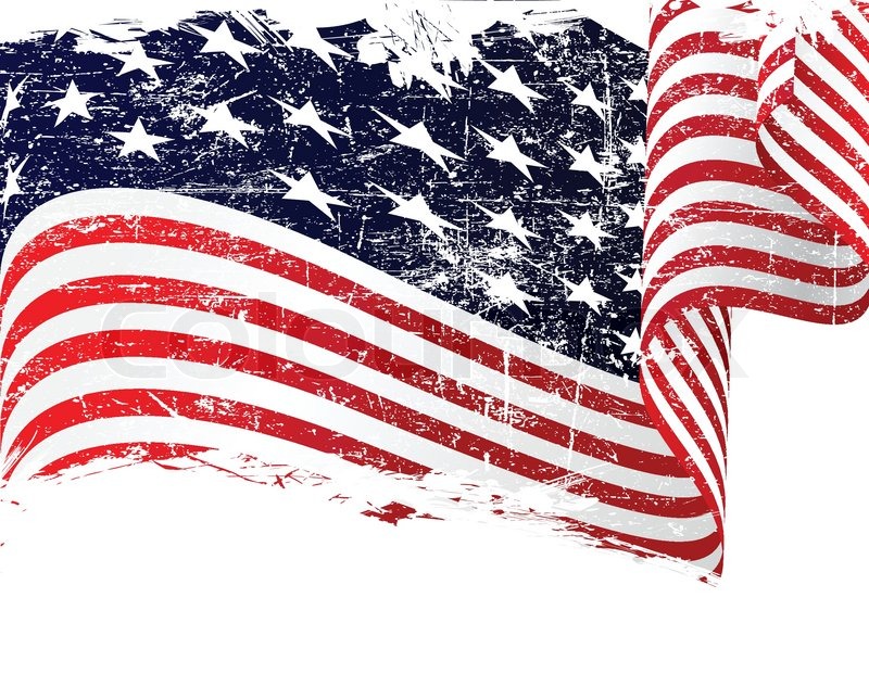 800x621 Isolated Grunge Usa Flag With Copy Space Stock Vector Colourbox