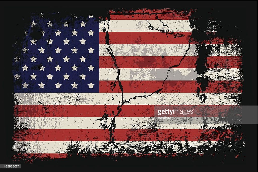 1024x682 Vector Illustration Of Grunge Usa Flag. Drawings And Paintings