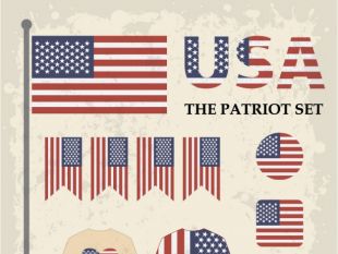 310x233 Usa Flag Grunge Design Free Vector Free Vectors Ui Download