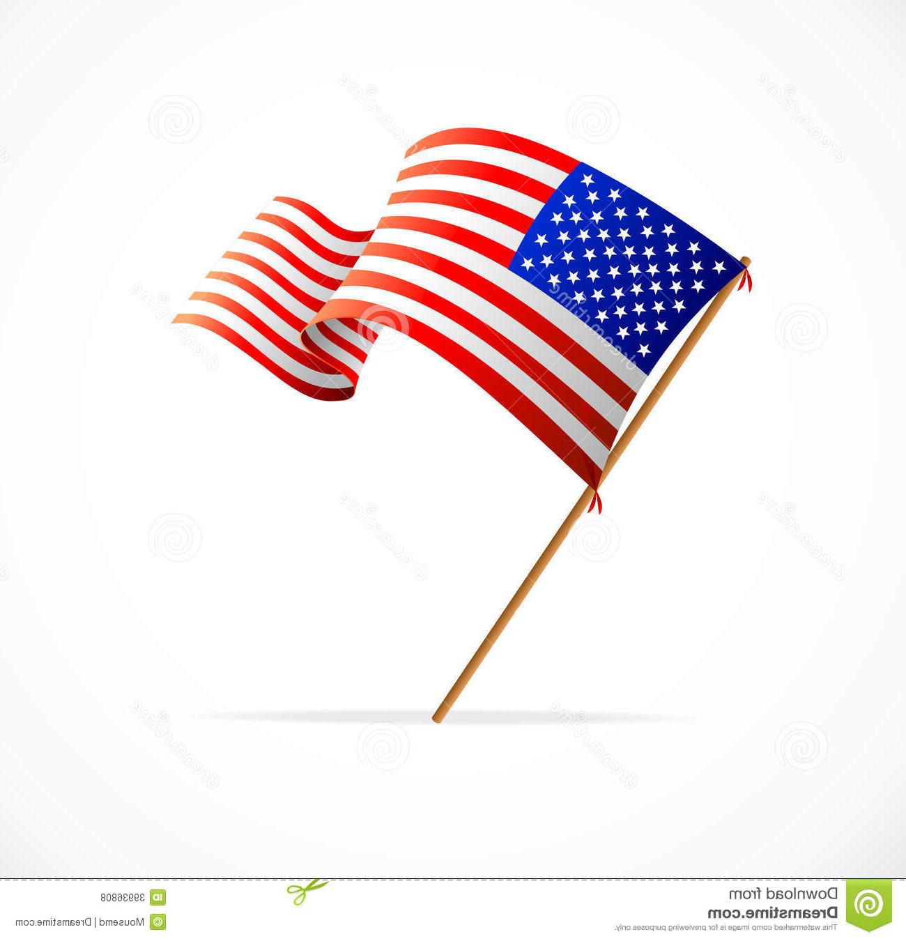 1300x1350 Hd Vector Waving American Flag Usa Drawing