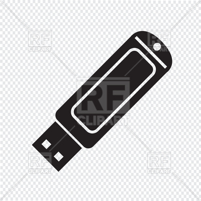 400x400 Usb Flash Drive Icon Vector Image Vector Artwork Of Signs