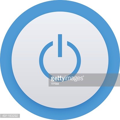 416x416 Power Button Icon, Vector Onoff Switch, User Interface Premium