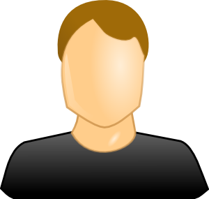 300x285 Male User Icon Clip Art Free Vector 4vector