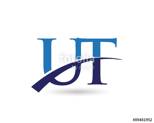 500x400 Ut Letter Logo Swoosh Stock Image And Royalty Free Vector Files