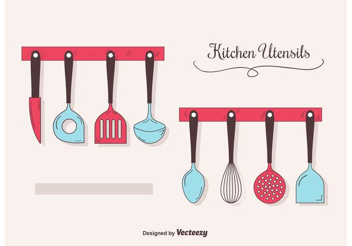 700x490 Hanging Utensils Vector Pack