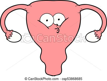 450x339 Cartoon Uterus Vector